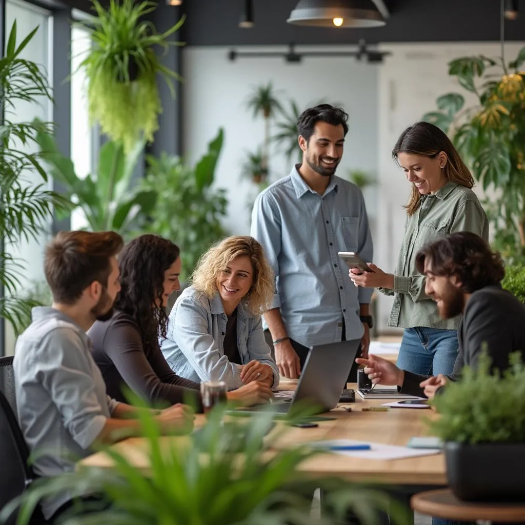 Equipo de ContentMasters en una reunión creativa